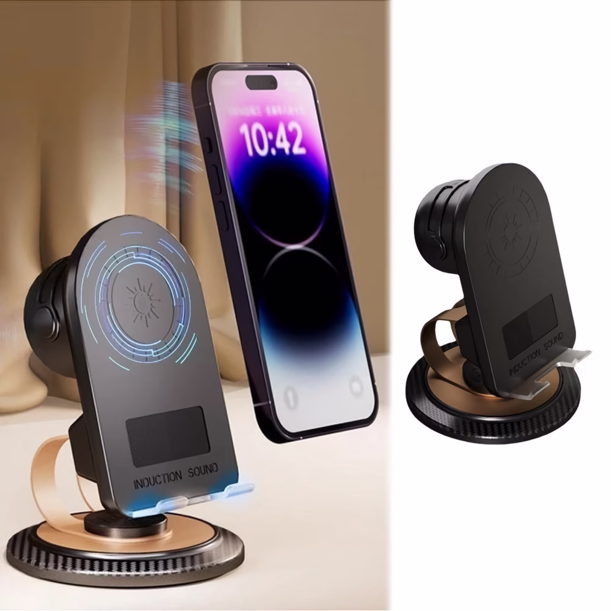 H58 Sensor Wireless Speaker Phone Holder Multi-function