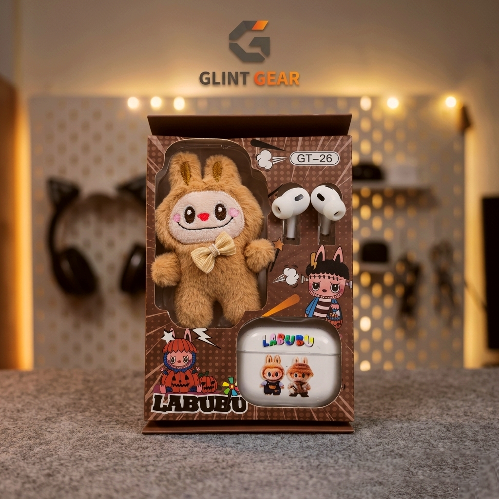 Labubu TWS with Doll Keychain Fashion GiftBox