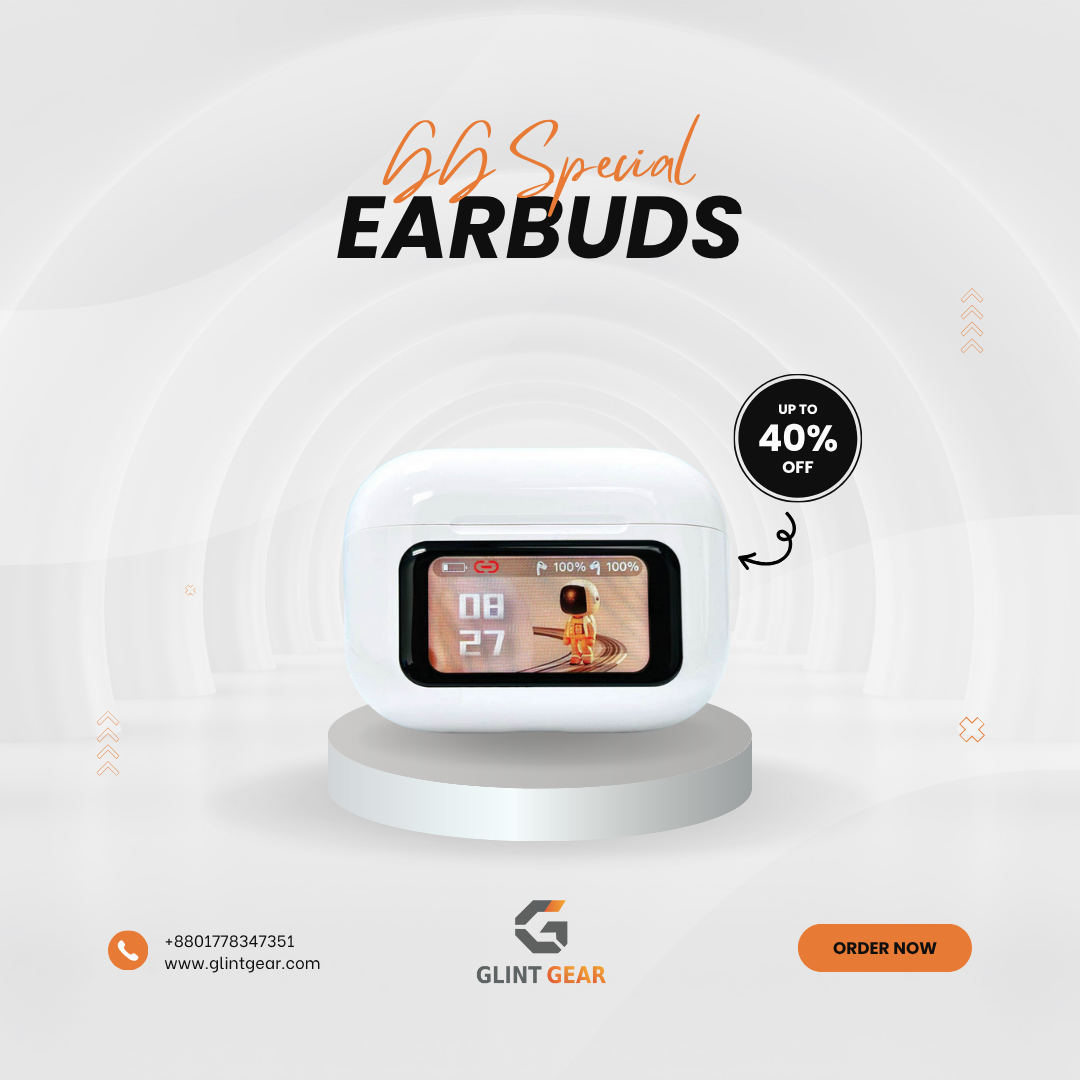E9 Pro ANC Earbuds with Touch Display photo 2